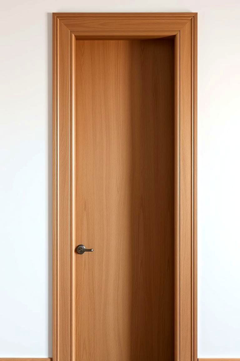 Subtle Stained Wood - 24 Door Trim Ideas