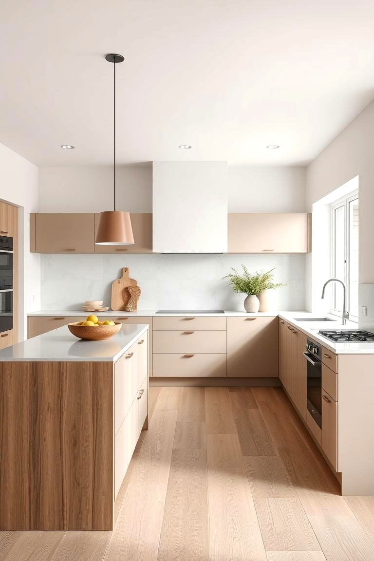 Subtle Taupe Blend - 24 Kitchen Island Color Ideas
