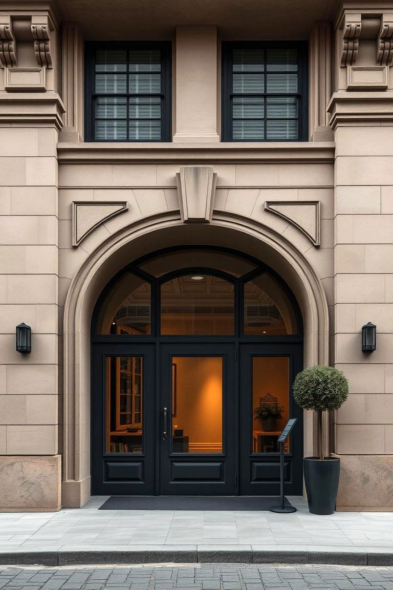 Subtle Taupe Tones - 24 Exterior Brick Paint Color Ideas