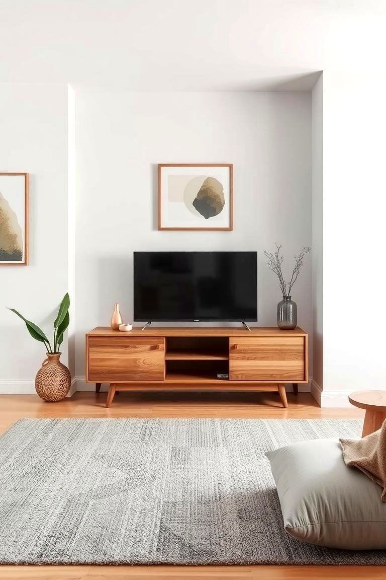 Subtly Integrate Technology - 24 Japandi Living Room Ideas