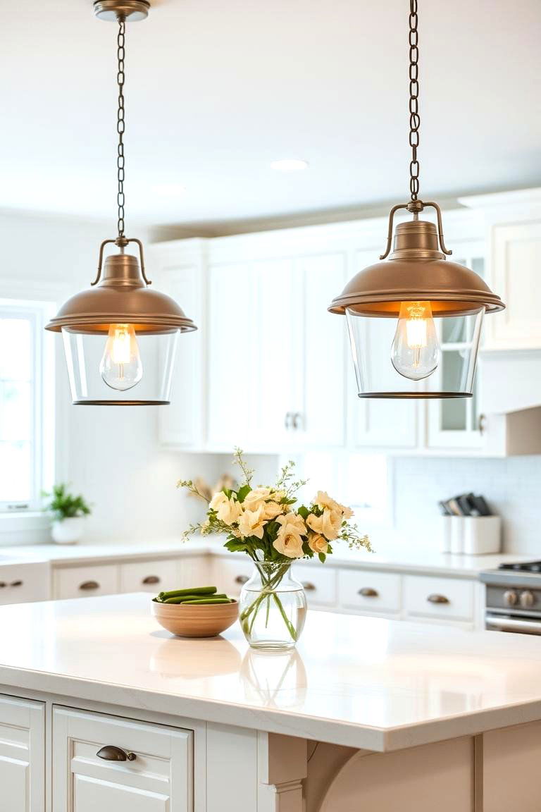 Subway Tile Backsplash - 24 White Farmhouse Kitchen Ideas