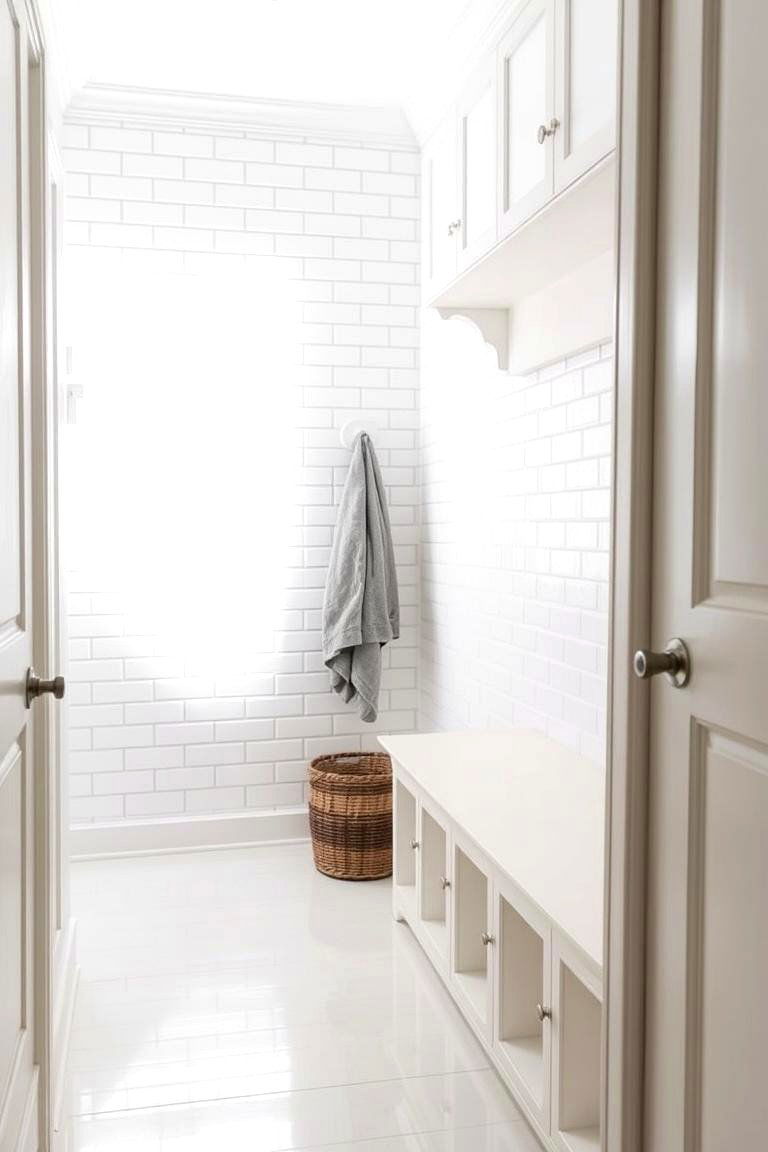 Subway Tiles for a Clean and Contemporary Look - 24 Mudroom Tile Floor Ideas