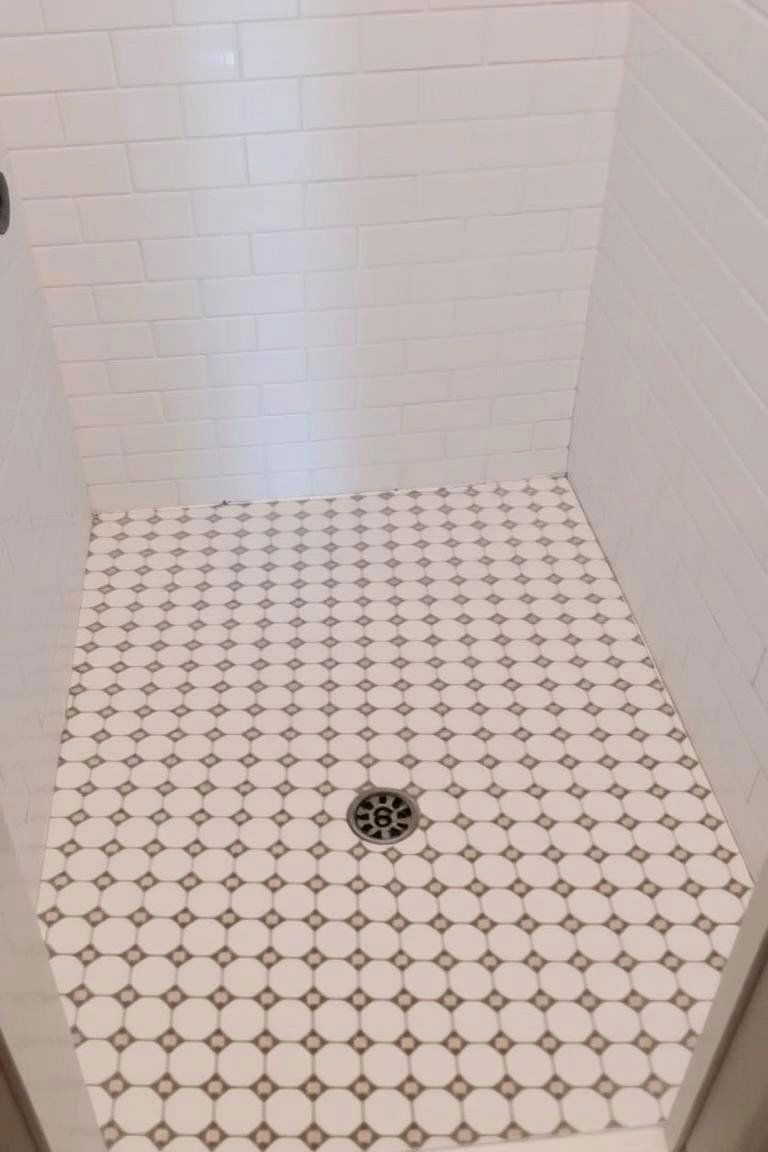 Subway Tiles on the Floor - 24 Shower Floor Tile Ideas