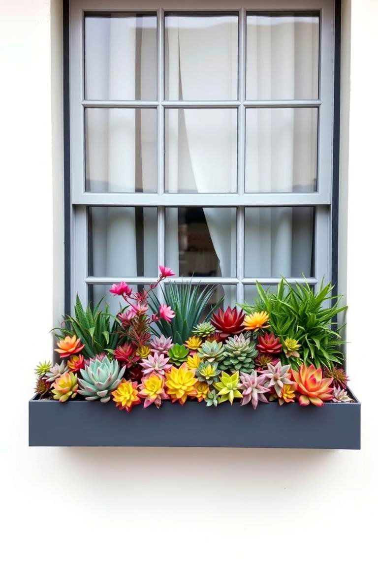 Succulent Simplicity - 24 window box ideas
