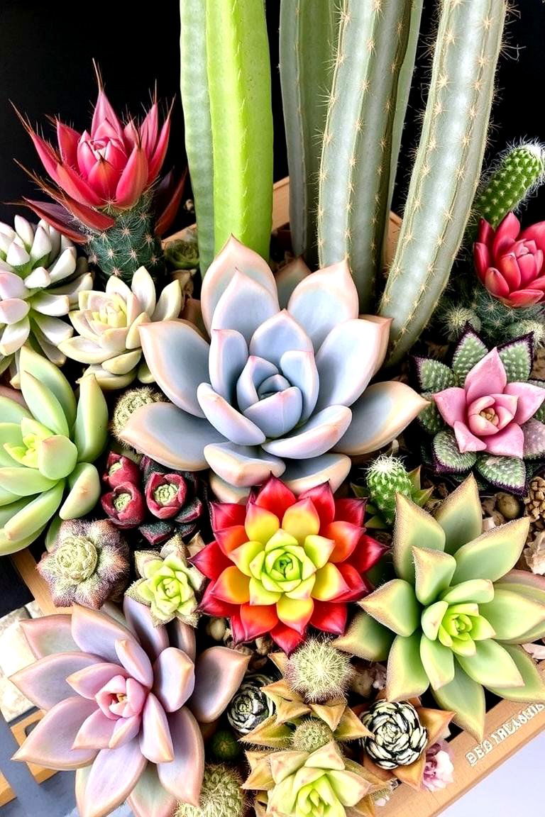 Succulent and Cacti Arrangement - 24 Garden Layout Ideas