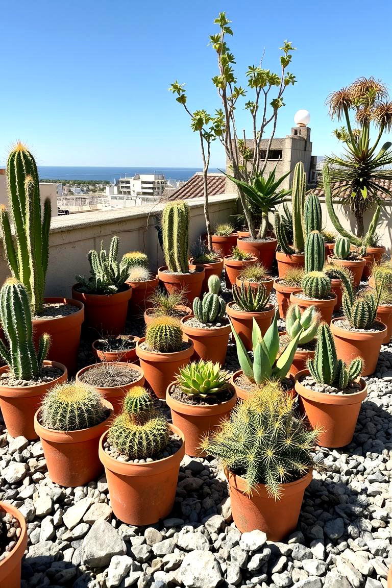 Succulent and Cactus Garden - 24 Rooftop Garden Ideas