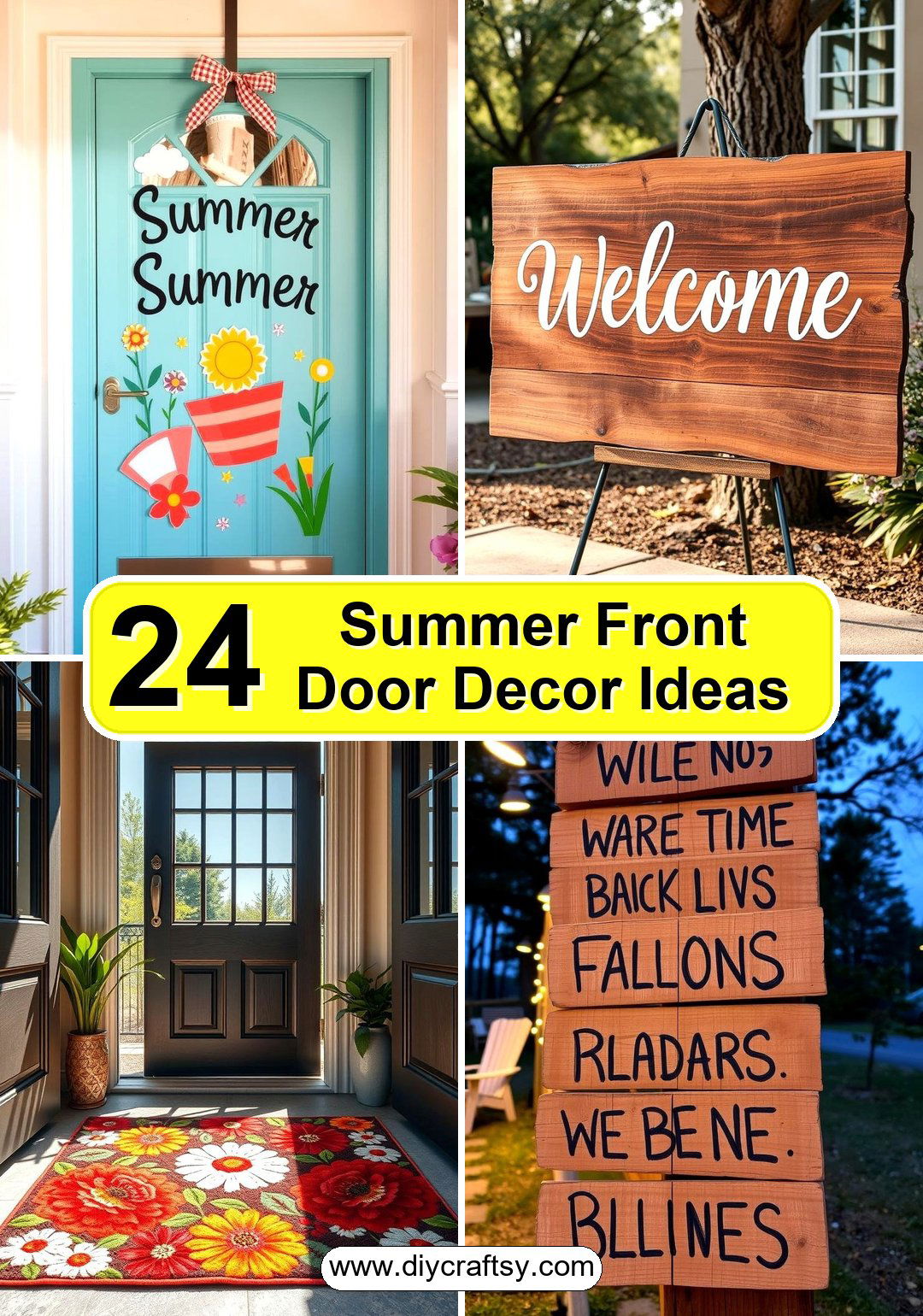 Summer Front Door Decor Ideas