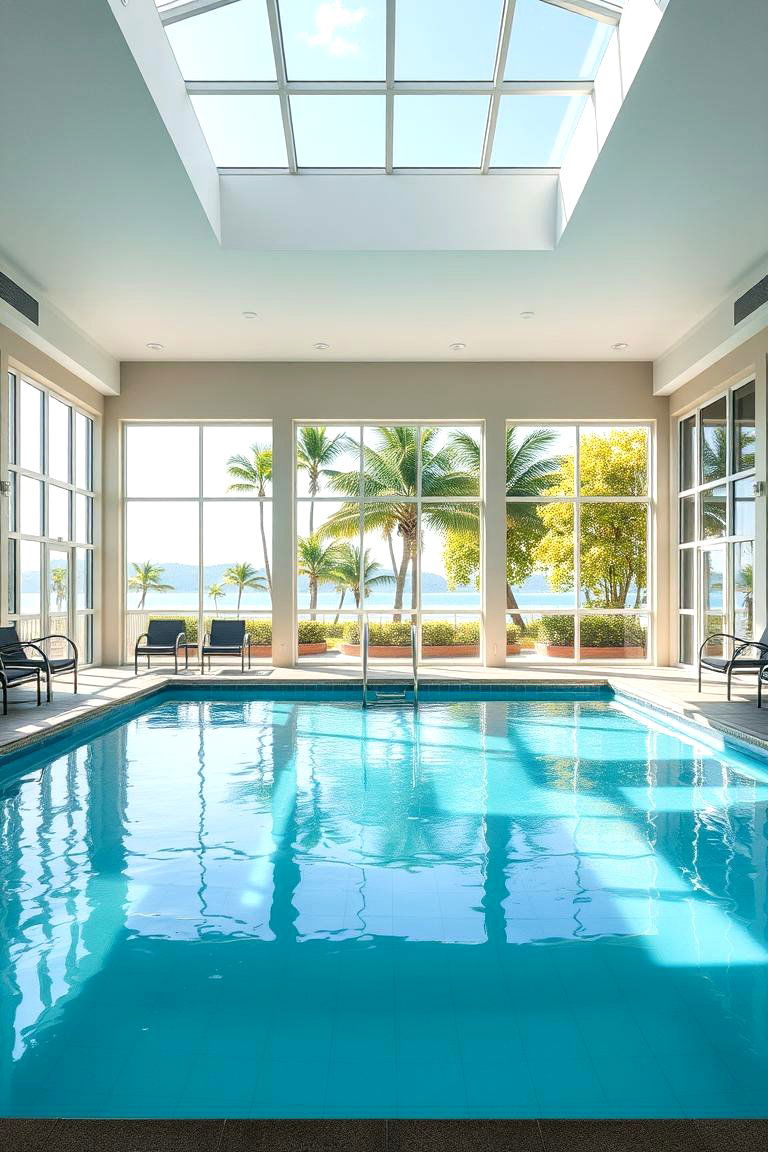 Sun Drenched Indoor Oasis - 24 Indoor Pool Ideas