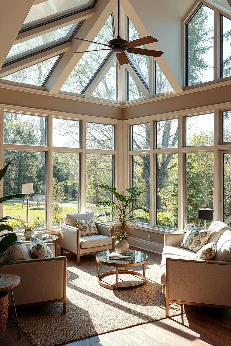 Sun Drenched Relaxation - 24 Mid-century Modern Sunroom Ideas