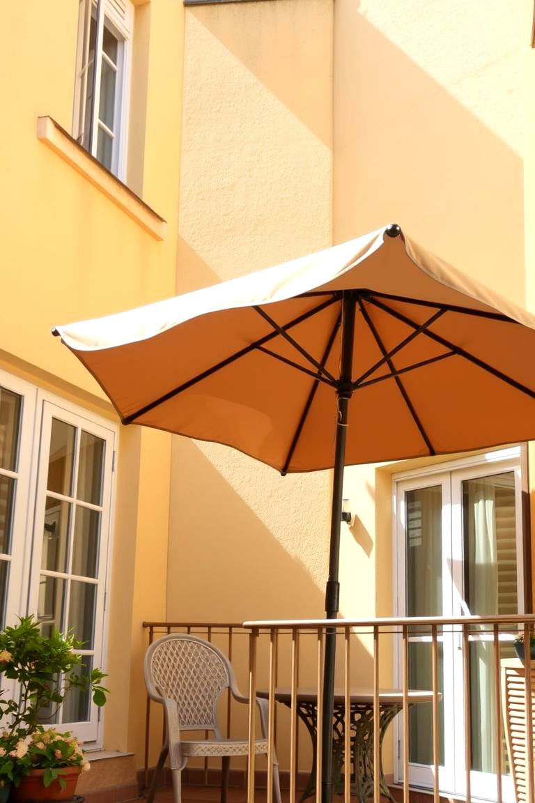 Sun Shade Umbrellas - 24 Balcony Shade Ideas