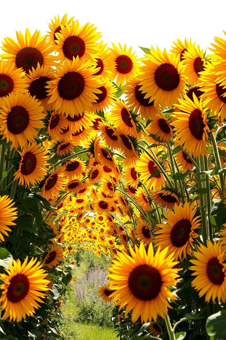 Sunflower Arch - 24 Garden Arch Ideas