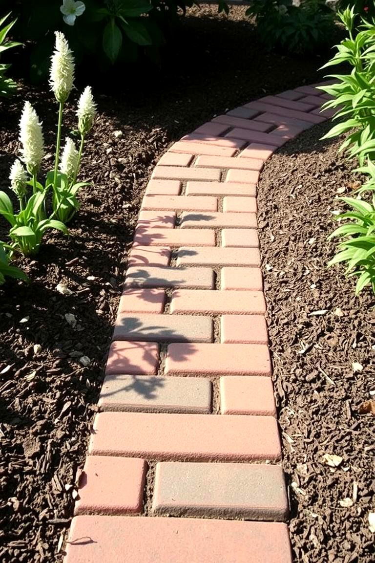 Sunken Brick Path - 24 Garden Path Ideas