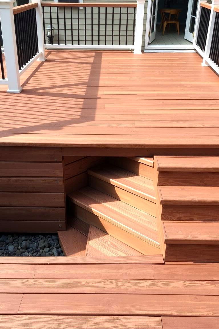 Sunken Deck Steps - 24 Deck Steps Ideas