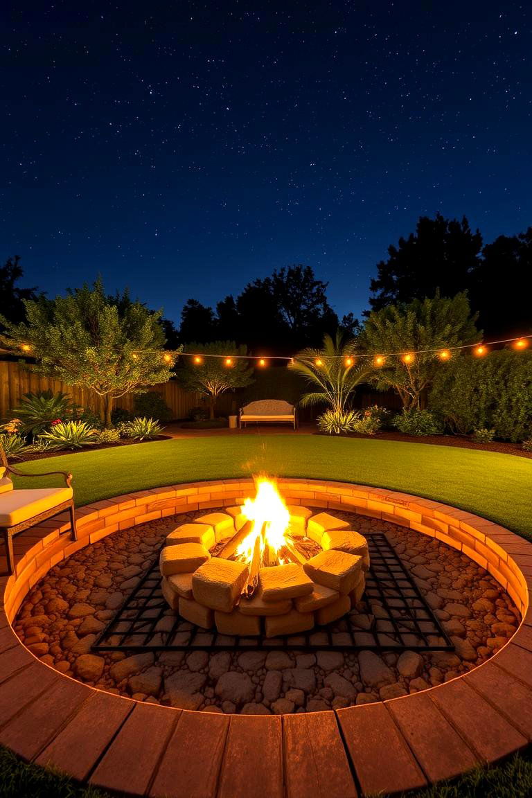 Sunken Fire Pit Area - 24 Backyard Fire Pit Ideas Landscaping