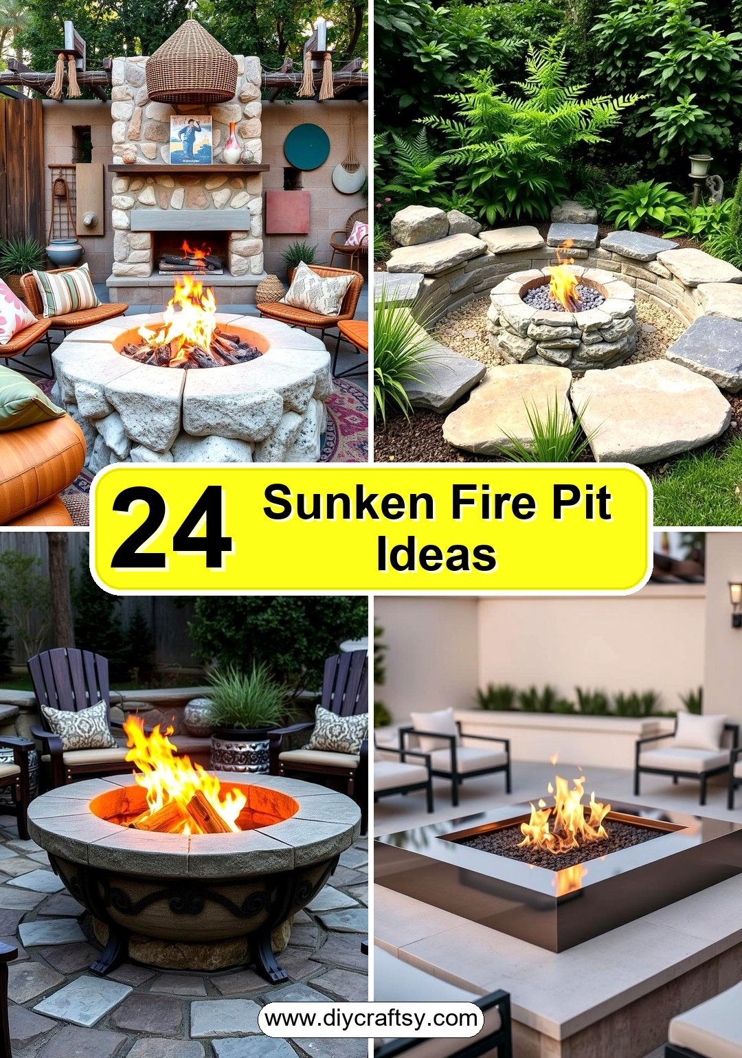 Sunken Fire Pit Ideas