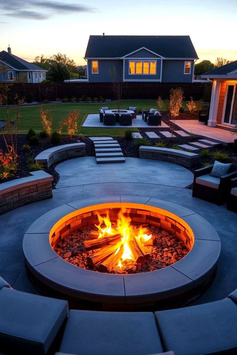 Sunken Fire Pit - 24 Fire Pit Ideas