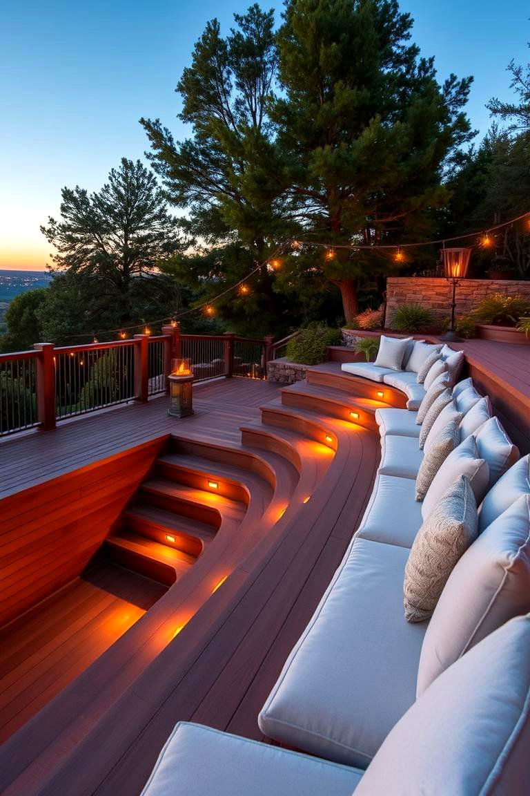 Sunken Lounge Seating - 24 Deck Seating Ideas