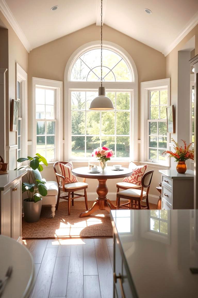 Sunlit Breakfast Nook - 24 Summer Kitchen Ideas