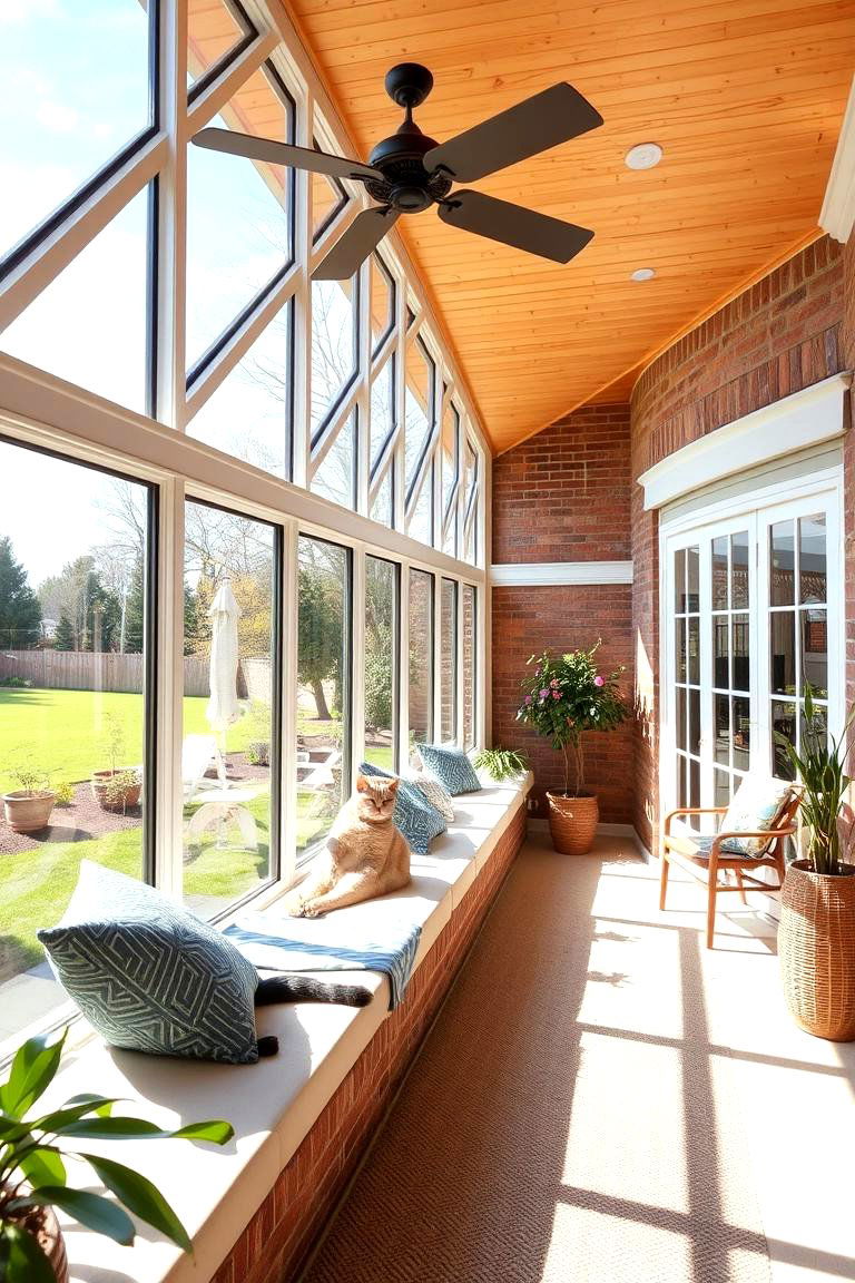 Sunlit Catio Sunroom - 24 Outdoor Catio Ideas