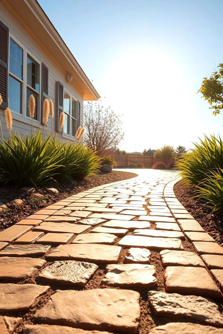 Sunlit Garden Flagstone Walkway - 24 Flagstone Walkway Ideas