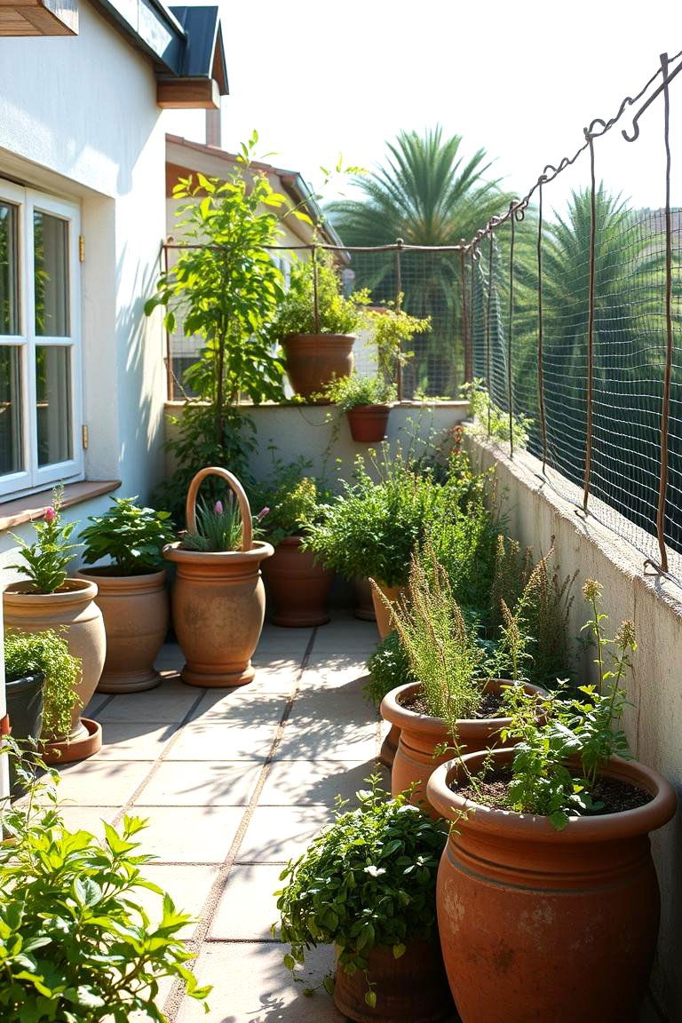 Sunlit Herb Haven - 24 Terraced Garden Ideas