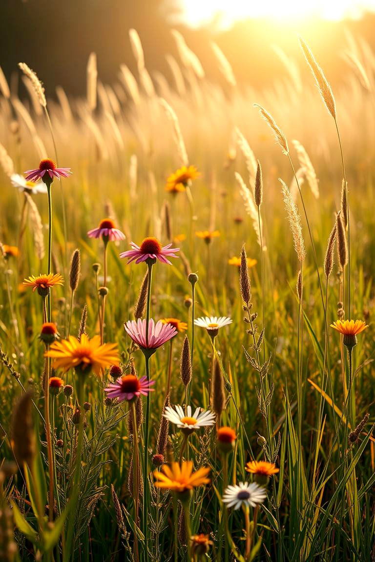 Sunlit Prairie Garden - 24 Wildflower Garden Ideas