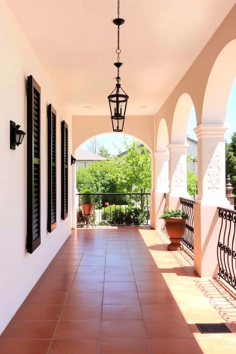 Sunlit Verandas - 24 spanish style home exterior ideas