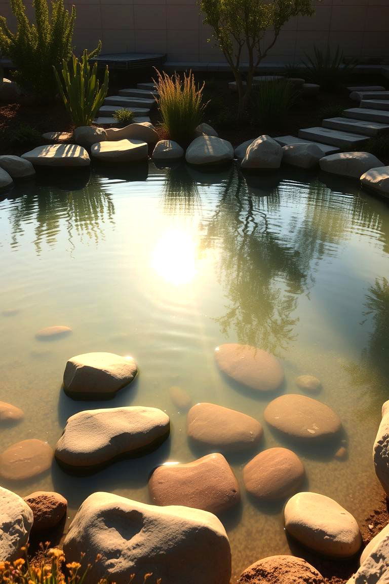 Sunlit Water Meditation Pond - 24 Raised Garden Pond Ideas