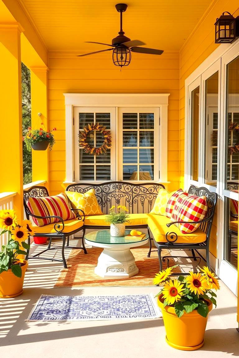 Sunny Yellow - 24 Porch Paint Colors