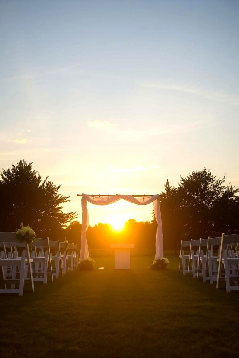 Sunrise Ceremony Magic - 24 Spring Wedding Ideas
