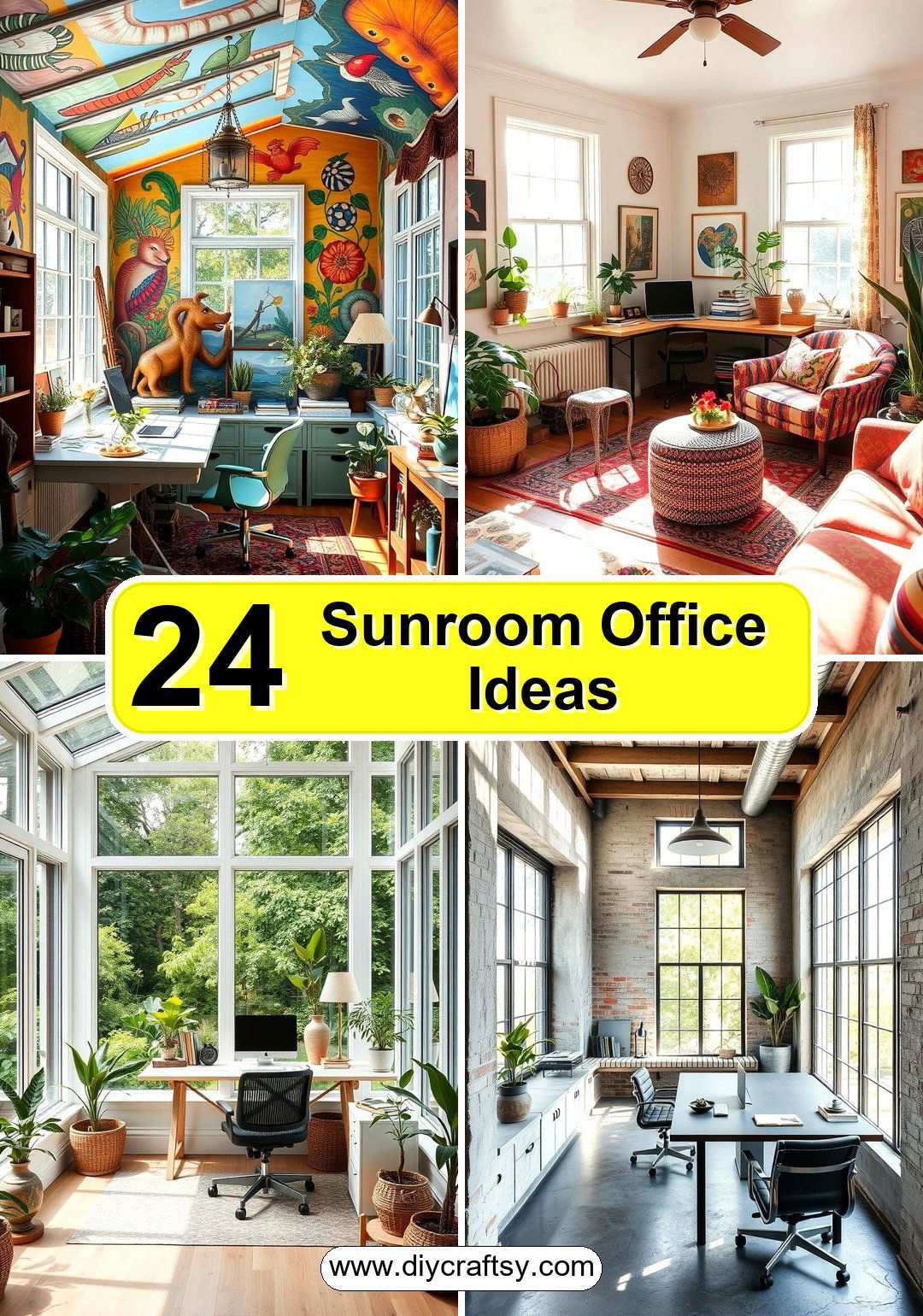 Sunroom Office Ideas
