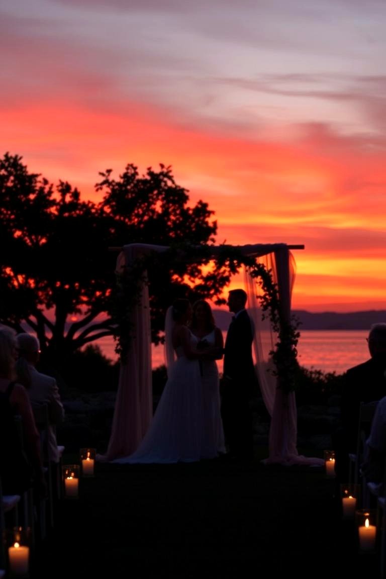 Sunset Ceremony Wedding - 24 Small Wedding Ideas