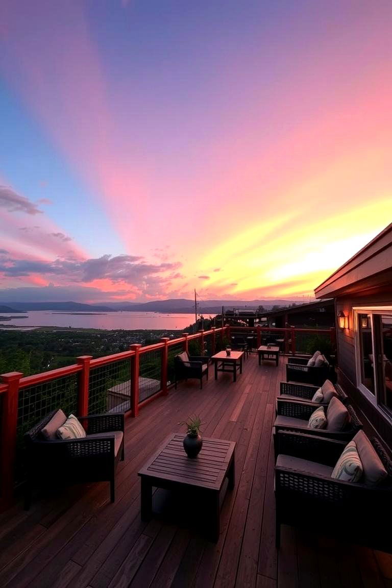 Sunset Enjoyment Deck - 24 Mobile Home Deck Ideas