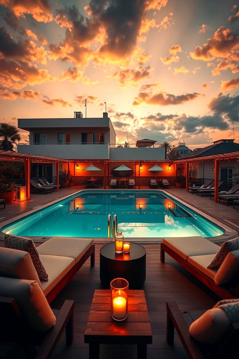 Sunset Lounge - 24 Pool Deck Ideas