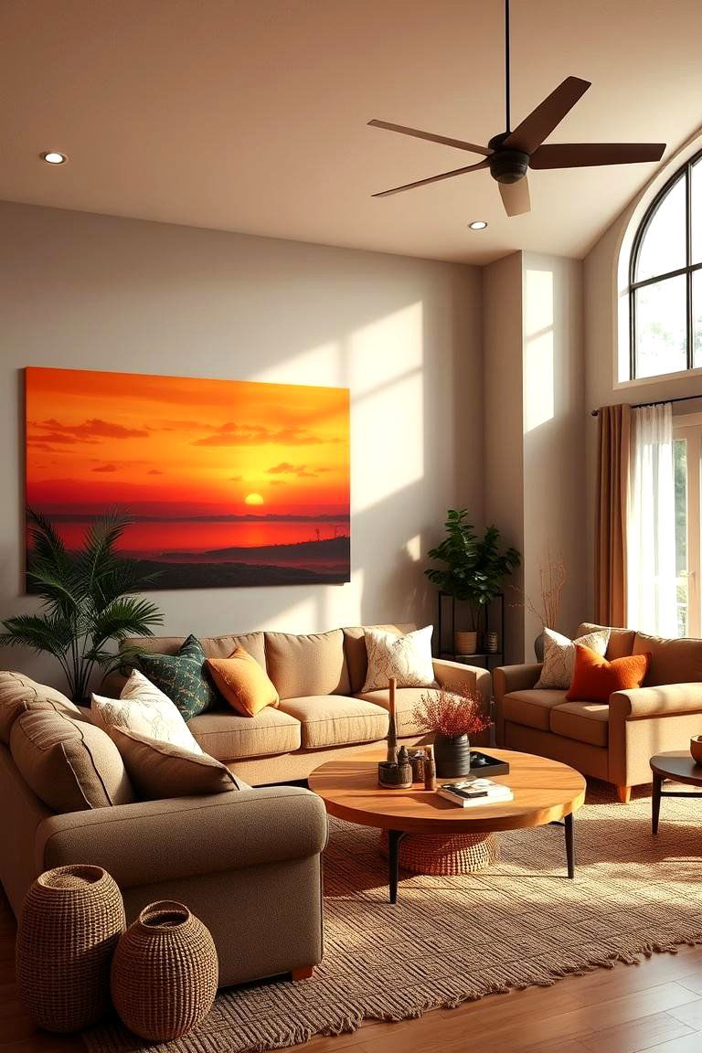 Sunset Orange Warmth and Comfort - 24 Accent Wall Colors