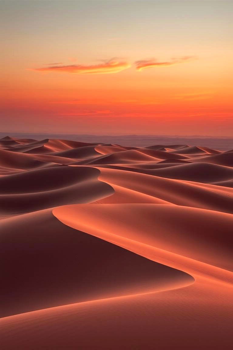 Sunset Sand Dunes Serenity - 24 Desert Landscape Ideas