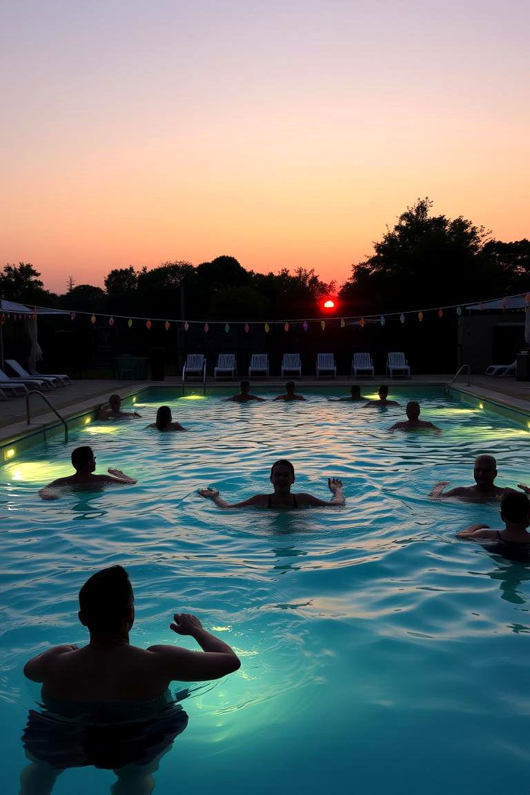 Sunset Swim Pool Party - 24 Pool Party Ideas