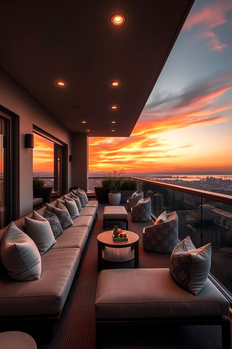 Sunset Viewing Lounge - 24 Loft Balcony Ideas