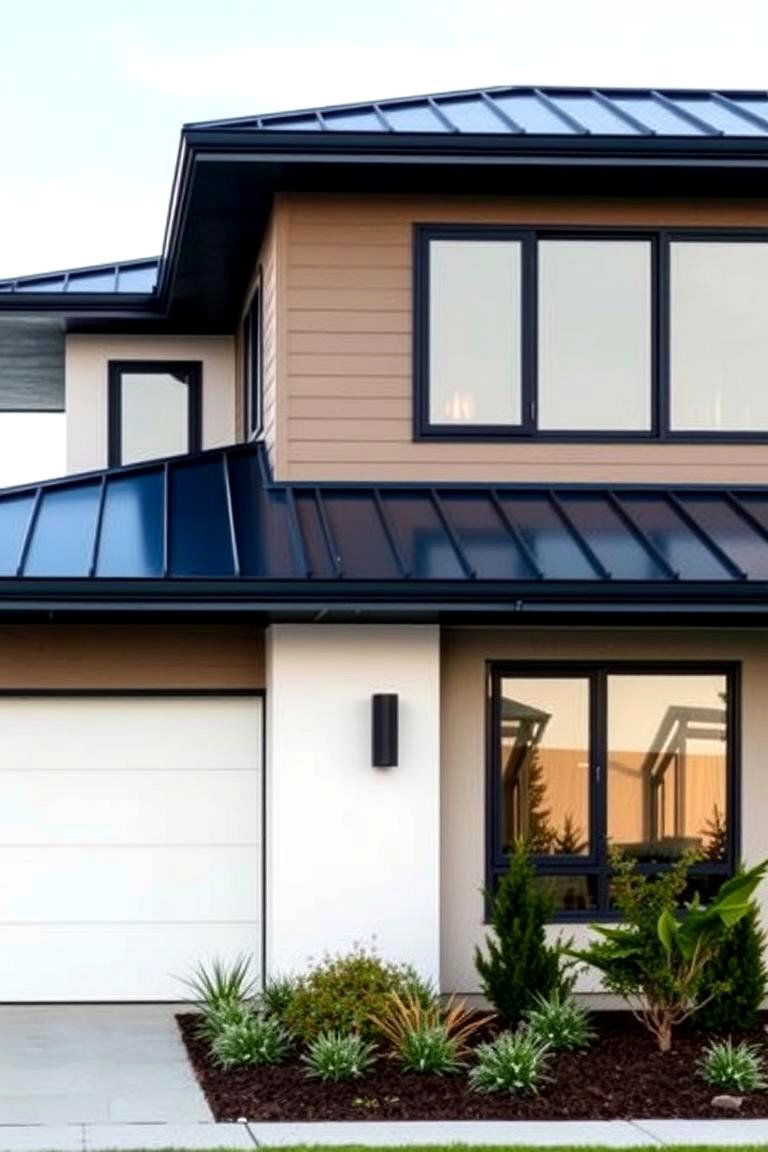 Superior Weather Resistance - 24 houses with blue metal roofs