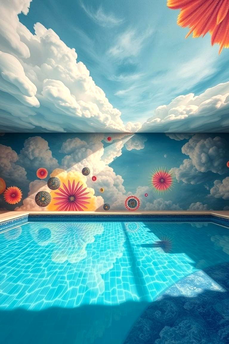 Surreal Dreamscape Pool Mural - 24 Pool Murals