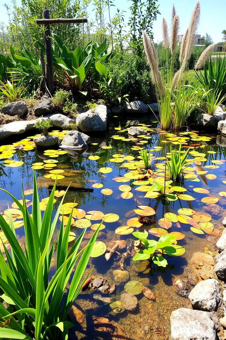 Sustainable Aquatic Habitat Pond - 24 Raised Garden Pond Ideas