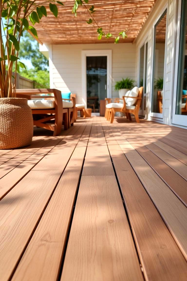Sustainable Bamboo Decking - 24 Patio Flooring Ideas