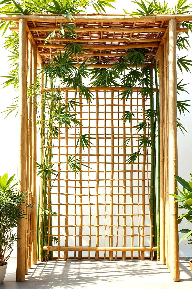 Sustainable Bamboo Trellis - 24 Trellis Ideas