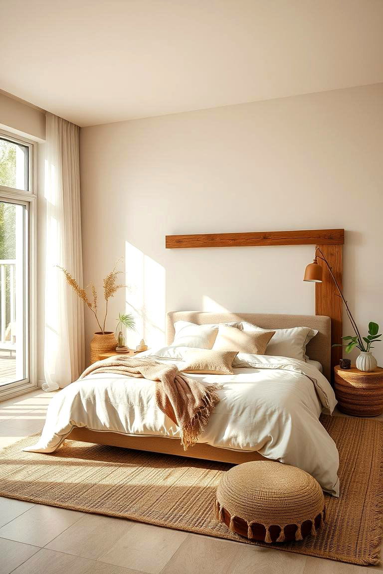 Sustainable Beige with Eco friendly Materials - 24 Beige Bedroom Ideas