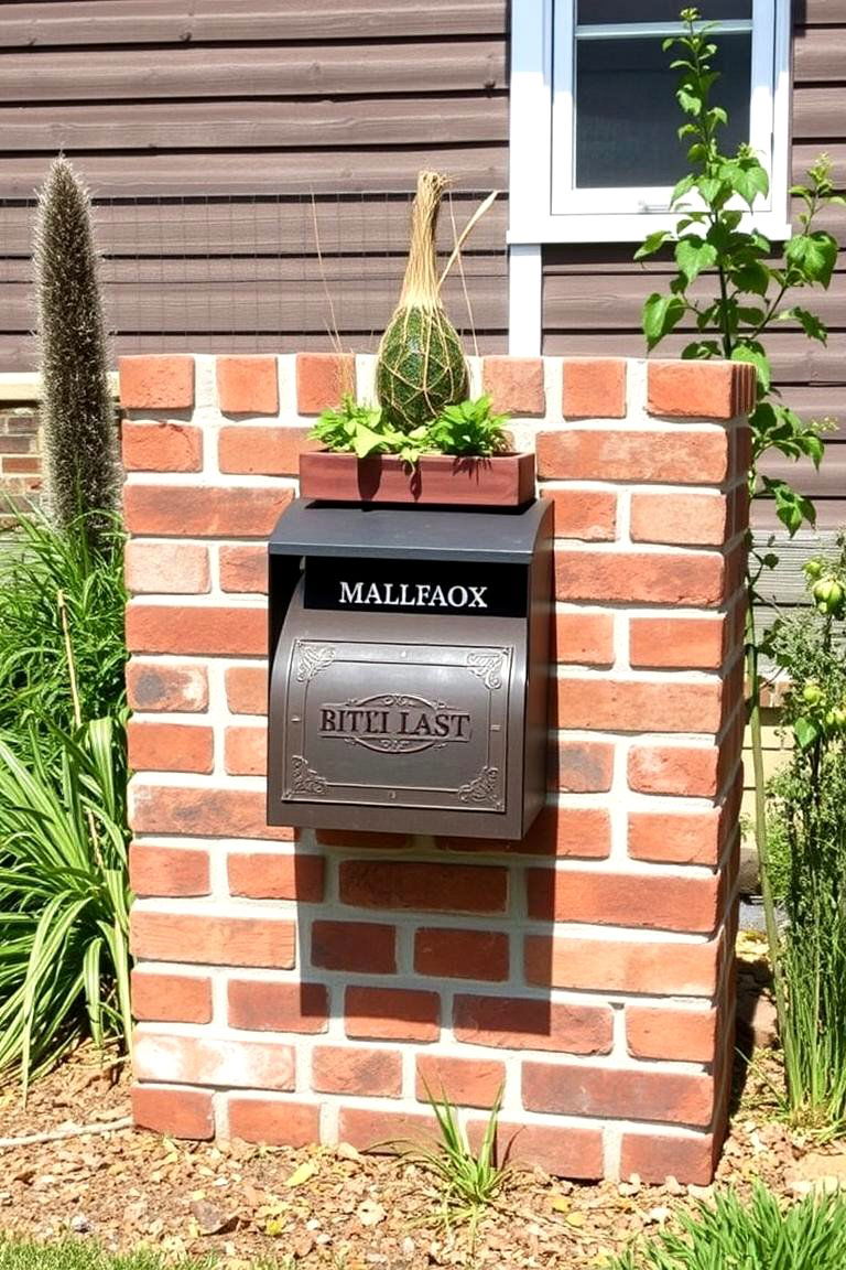 Sustainable Brick Mailbox Installation - 24 Brick Mailbox Ideas