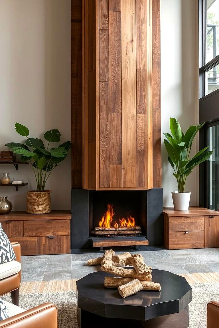 Sustainable Design Elements - 24 Mid-century Modern Fireplace Ideas