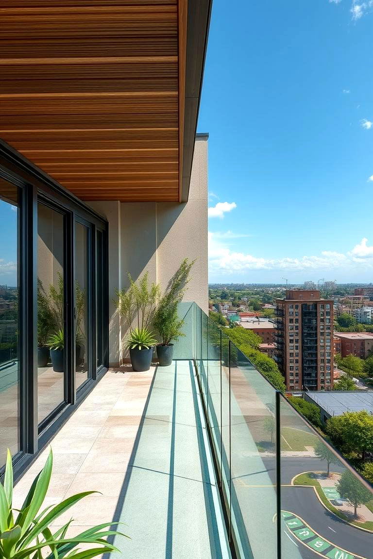 Sustainable Design Glass Balconies - 24 Glass Balcony Design Ideas