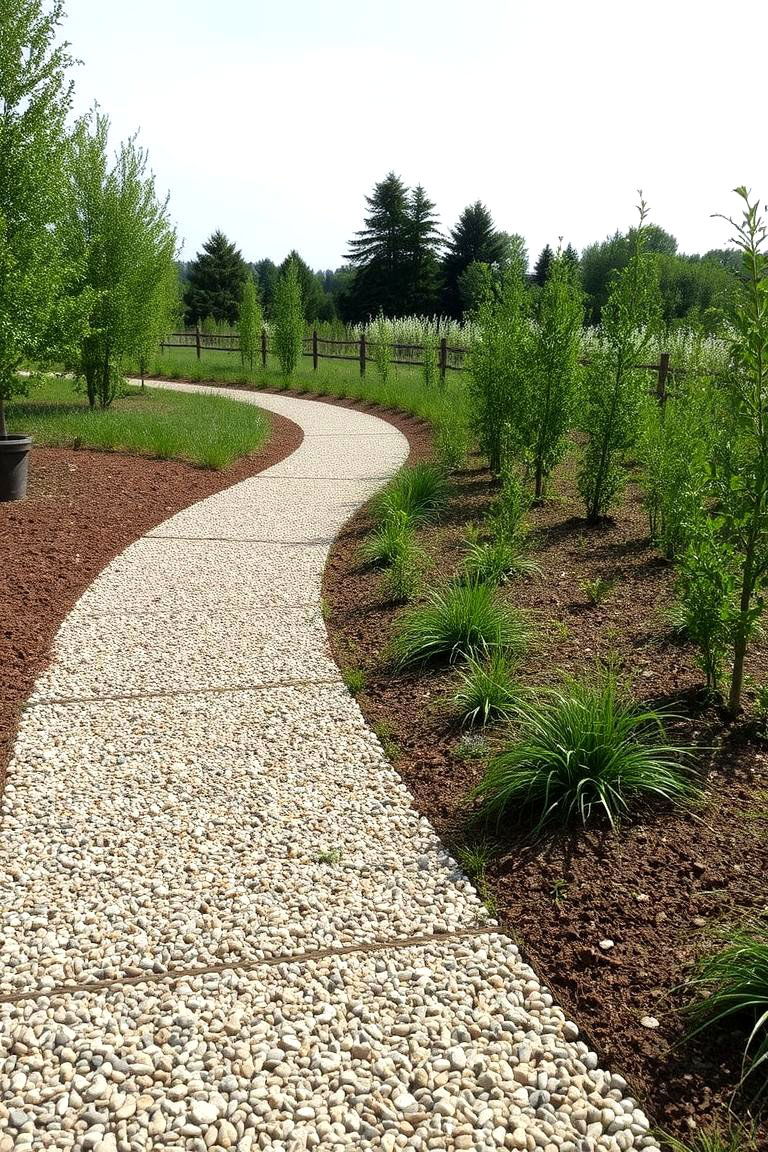 Sustainable Drainage Design - 24 Pea Gravel Walkway Ideas