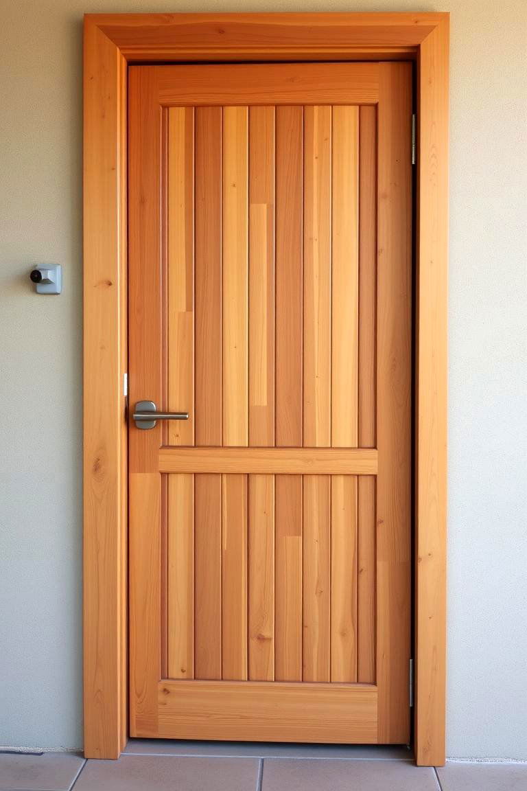 Sustainable Eco Friendly Bamboo Door - 24 Home Office Door Ideas