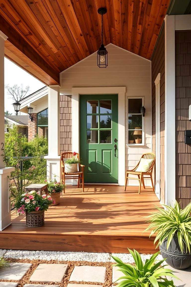 Sustainable Eco Friendly Materials - 24 Large Front Porch Ideas